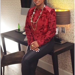 Soft fur & faux leather Sisley fitted jacket